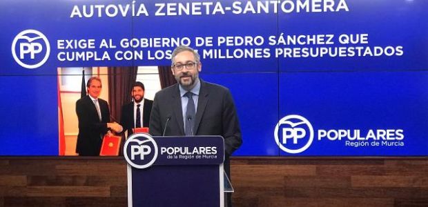 Ví­ctor Martí­nez: !Exigimos al Gobierno de Sánchez que libere ya los 11,3 millones de euros presupuestados para la autoví­a Zeneta-Santomera!