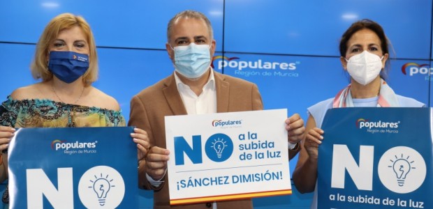 El PP se moviliza para exigir al Gobierno de Sánchez la bajada de la factura de la luz y pide !soluciones permanentes y no suspensiones!