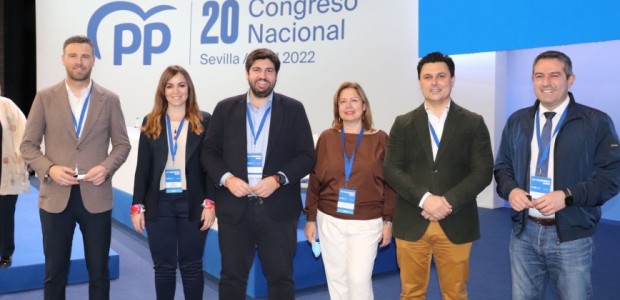 El PP de la Región de Murcia dobla su presencia en el Comité Ejecutivo Nacional y en la Junta Directiva Nacional del PP